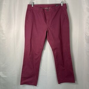 Bonobos Men's Cotton Straight Leg Chino Pants Berry 36x32